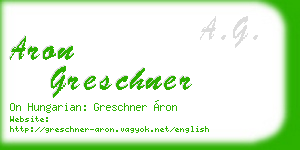 aron greschner business card